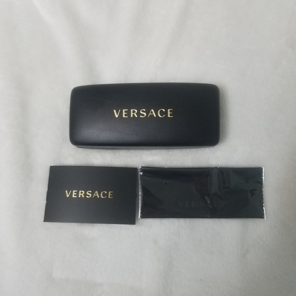 Versace Sunglasses and Eyewear Case with Microfiber Cloth and Booklet